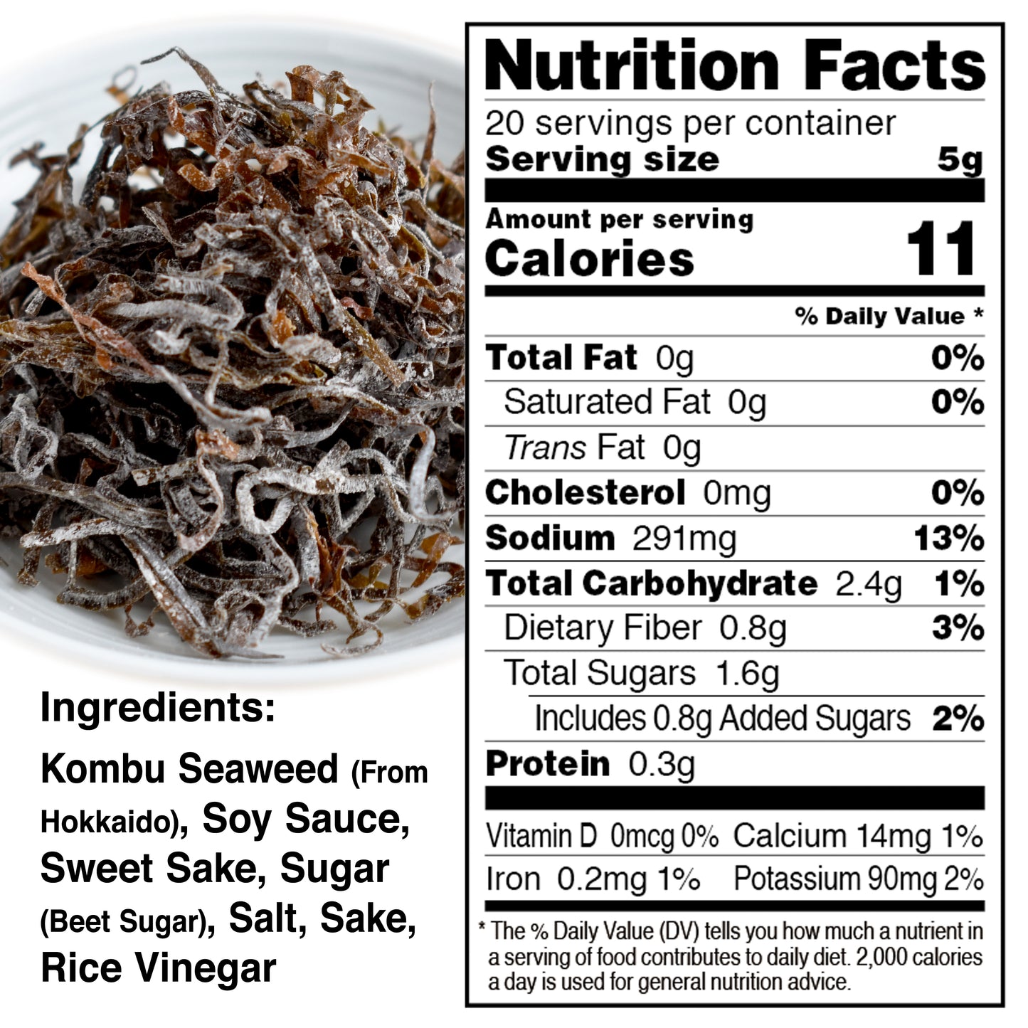 Kombu Salted 100g(3.5oz) - YAMASAN KYOTOUJI