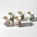 Manyo Wildflower (万葉草花) Yunomi Teacup Set – Authentic Japanese Tea Cups