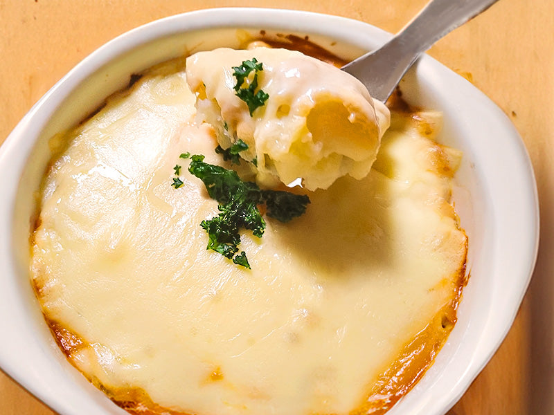 Potato Gratin with Garlic Miso Powder
