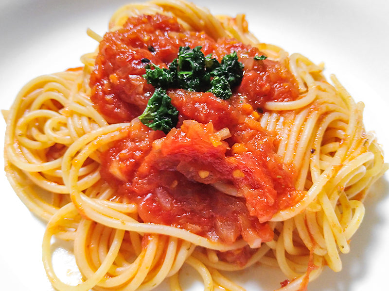 Pasta Arrabbiata with Shichimi Togarashi Paste