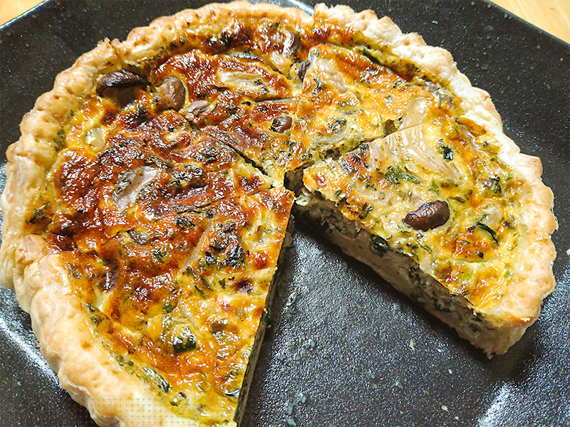 Quiche with Green Tea Furikake