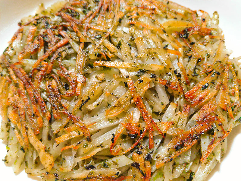 Hash Browns with Green Tea Furikake