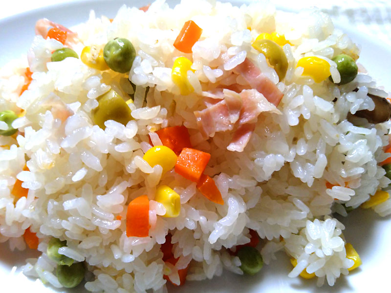 Japanese-Style Pilaf with Vegetable Stock