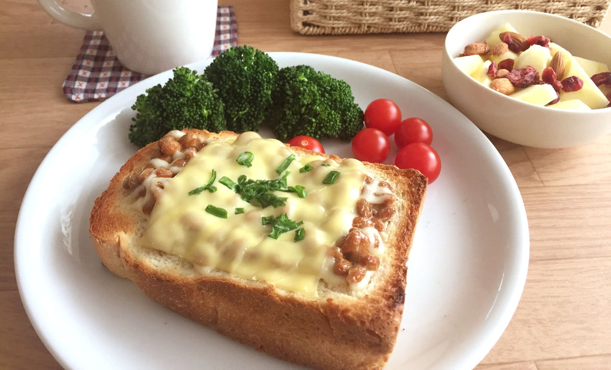 Natto, Tuna & Cheese Toast