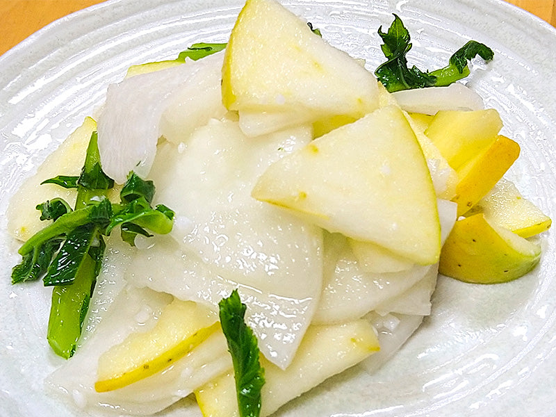 Turnip & Apples Pickled in Koji