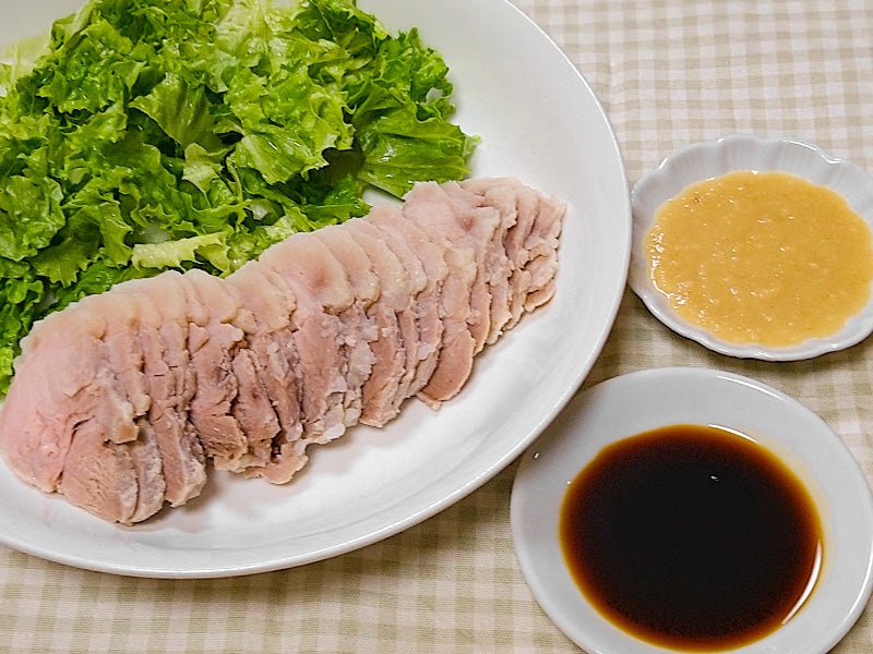 Soft salted pork with semi-dry shio rice koji
