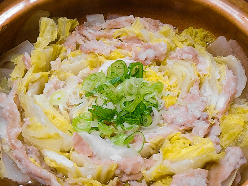 Steamed Napa Cabbage and Pork with Koji