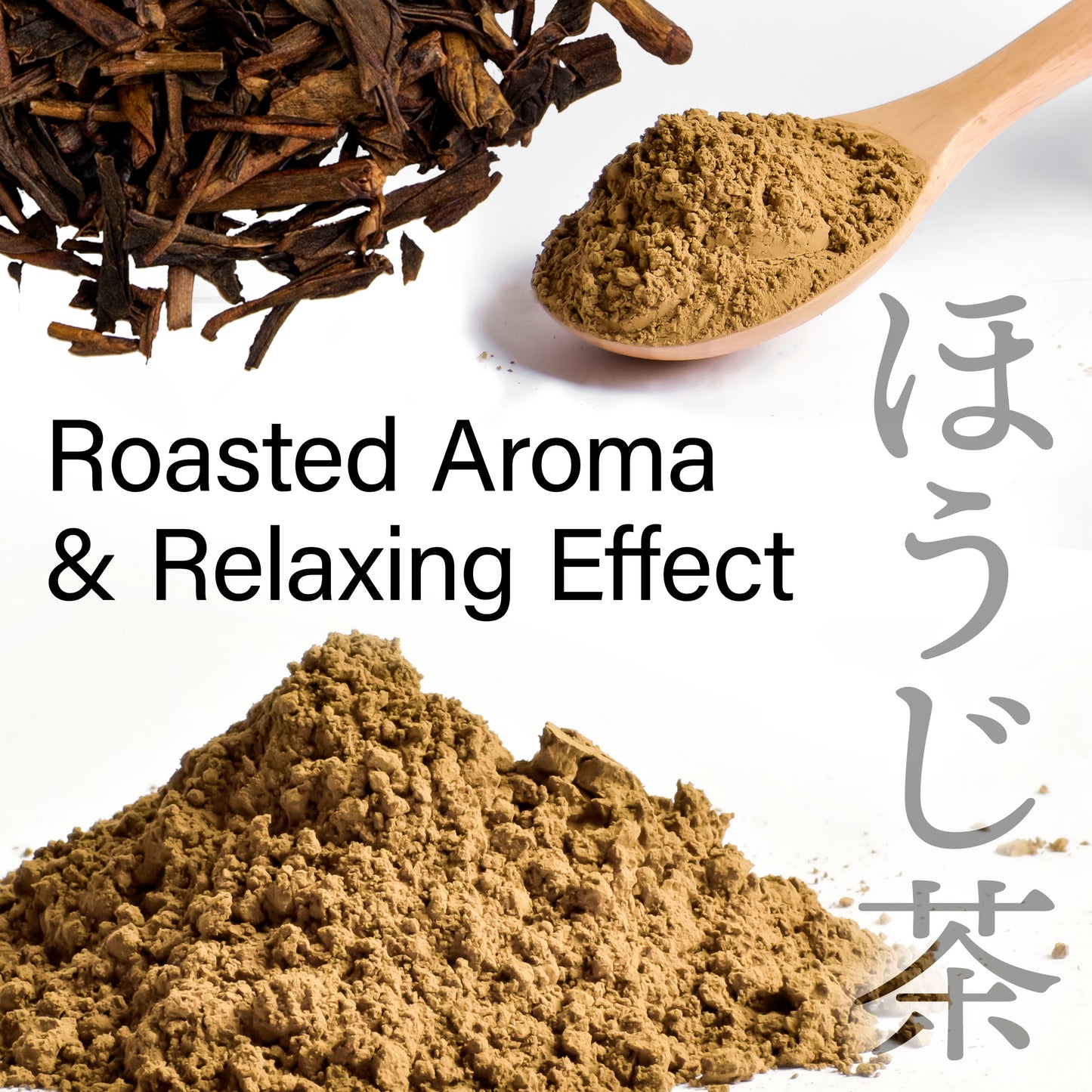 Hojicha Powder Organic Roasted green tea Baking powder latte powder, (100g) Made in Japan