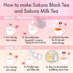 Sakura Black Tea (Tea Bag) 3gx15bags - YAMASAN KYOTOUJI