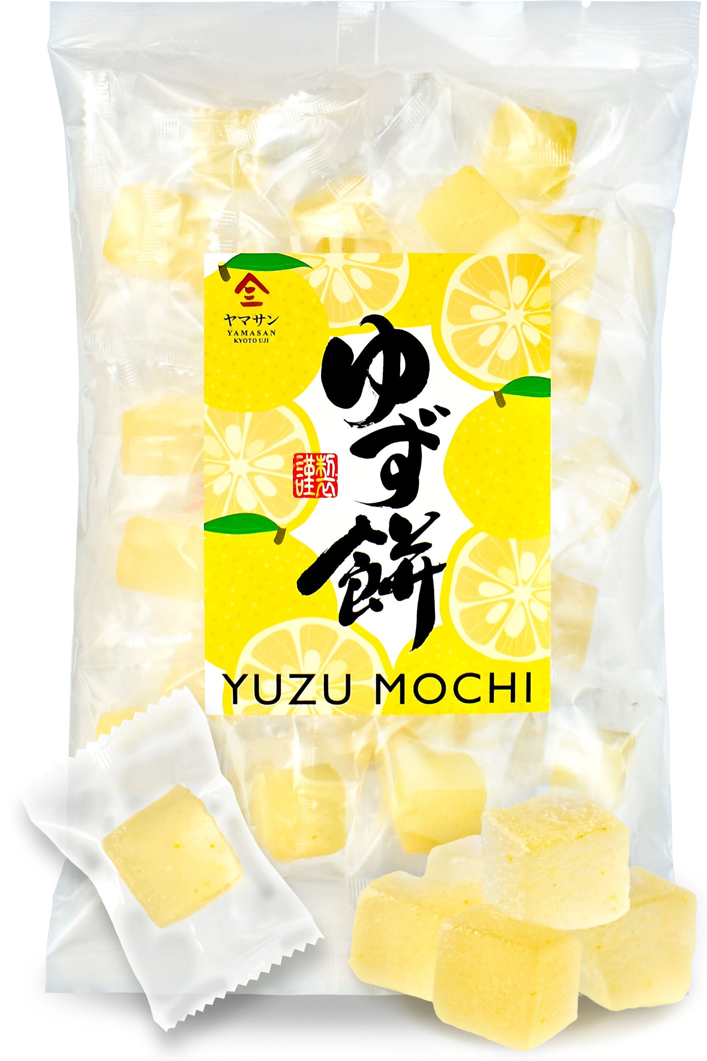 Yuzu Mochi Candy - Citrus Japanese Sweets with Aromatic Flavor of Kito Yuzu and Plant-Based Kanten Agar(300g)