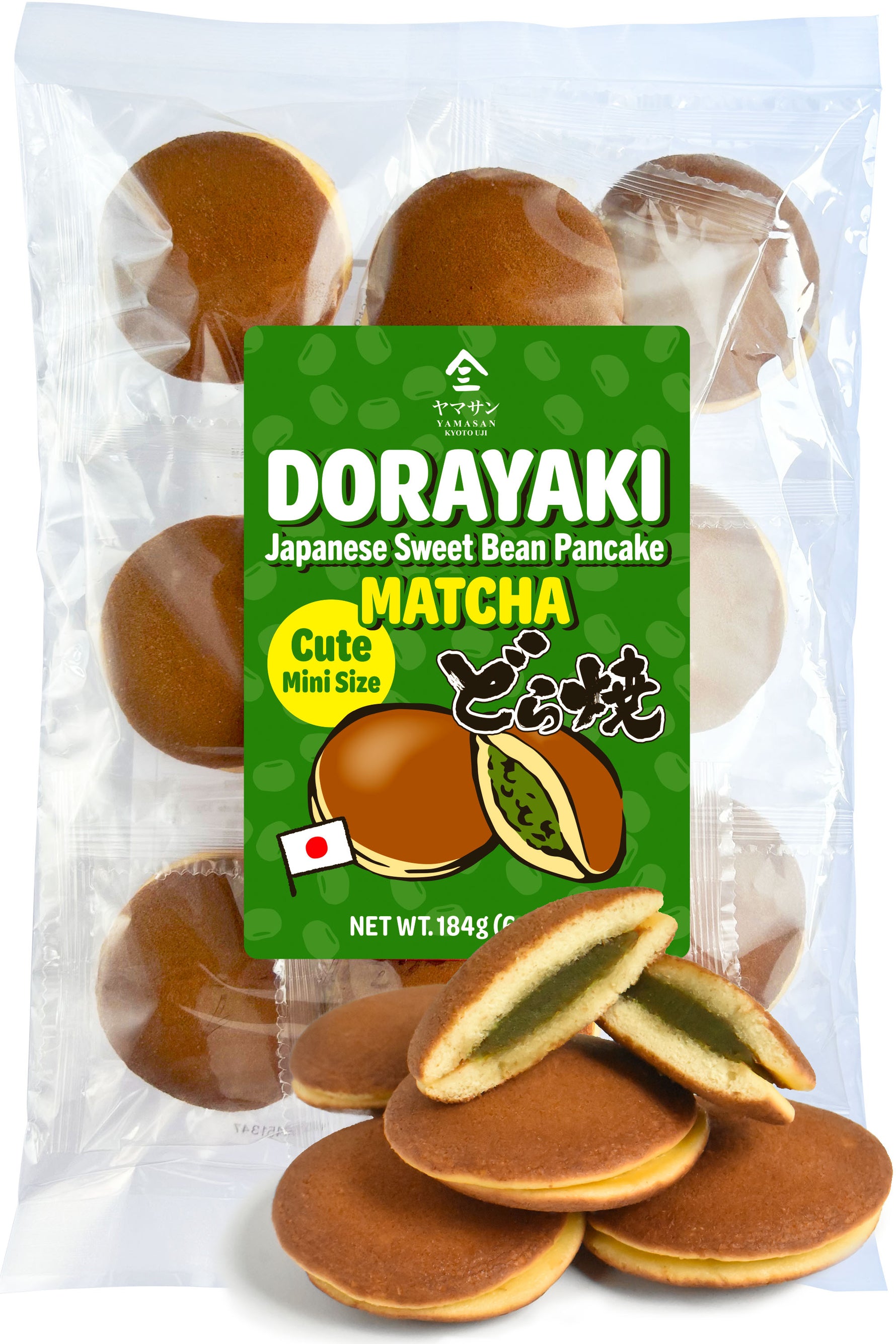 Dorayaki (Matcha Flavor) 184g(6.49oz) - YAMASAN KYOTOUJI