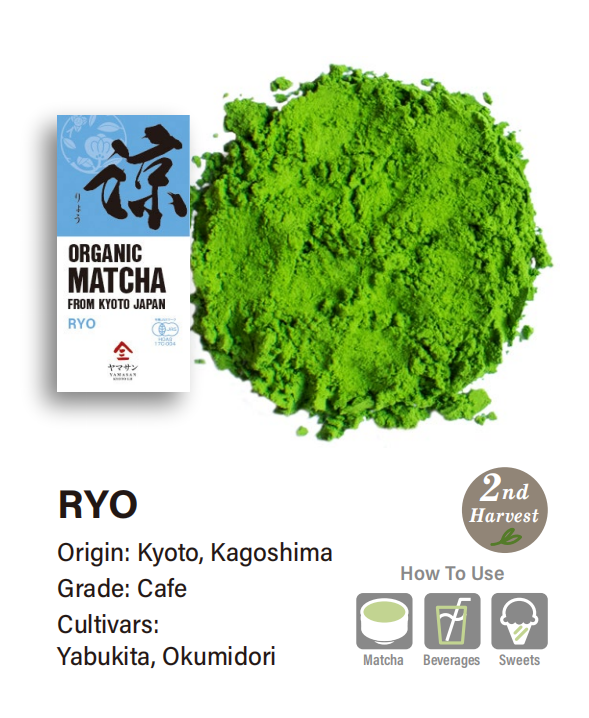 Organic Japanese Matcha RYO High Grade Green Tea Powder 100g - YAMASAN KYOTOUJI