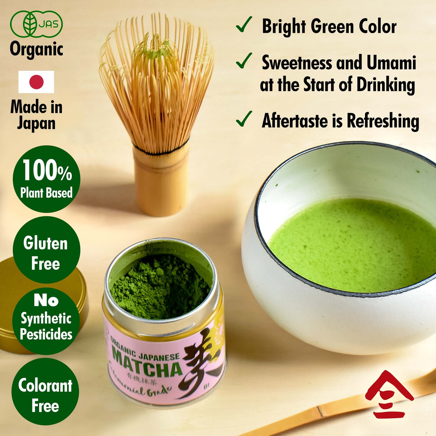 Japanese Ceremonial Grade Matcha, Matcha Green Tea Powder, 100% Authentic Japanese Origin, From Uji Kyoto, Japan,30g