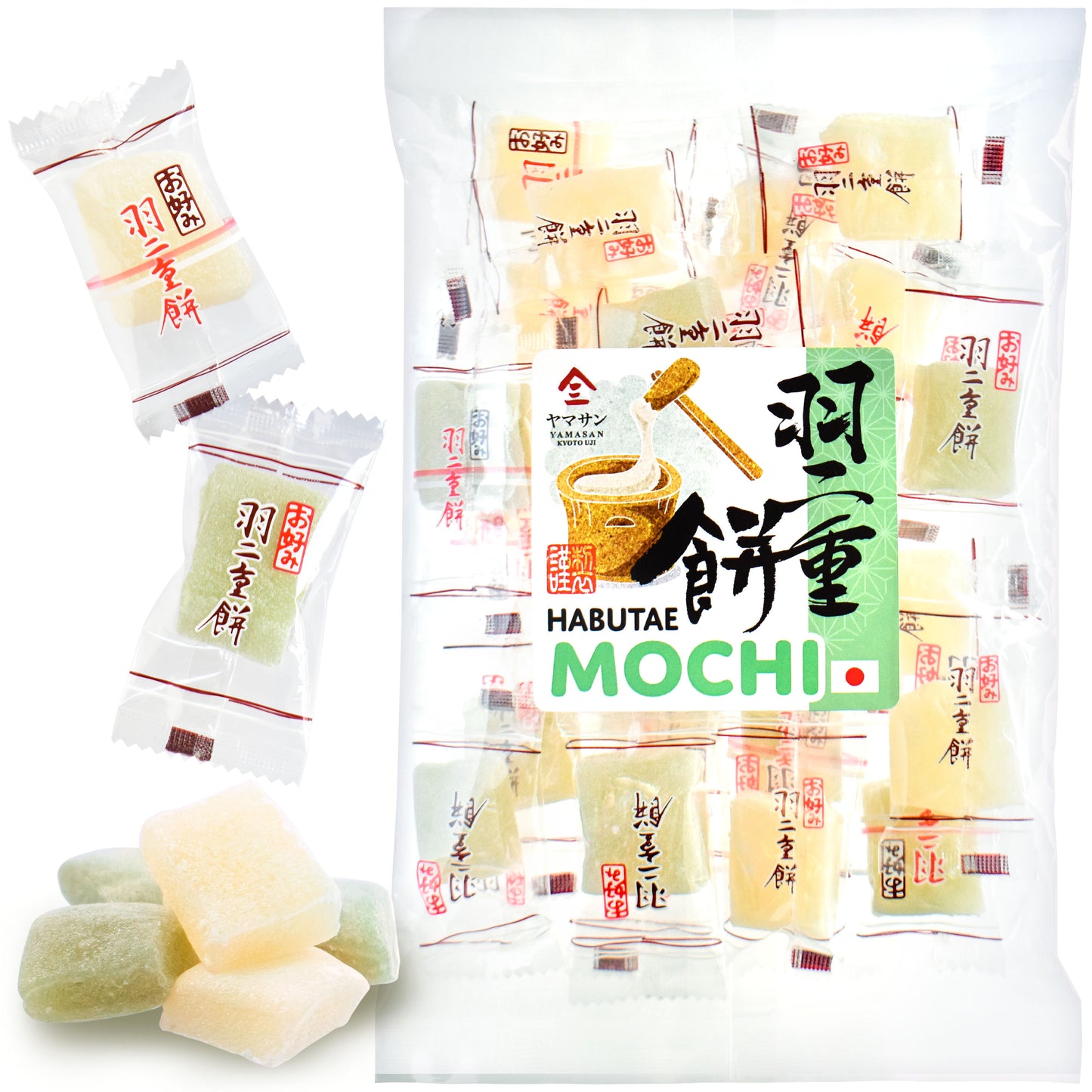 Japanese Mochi Candy - Habutae mochi - Artisanally Soft & Delicate Individually Wrapped Candy 300g