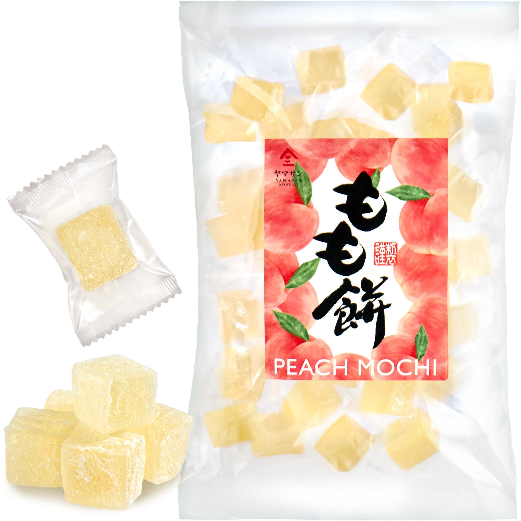 Mochi Candy (Momo White Peach Flavor) 300g(10.58oz) - YAMASAN KYOTOUJI