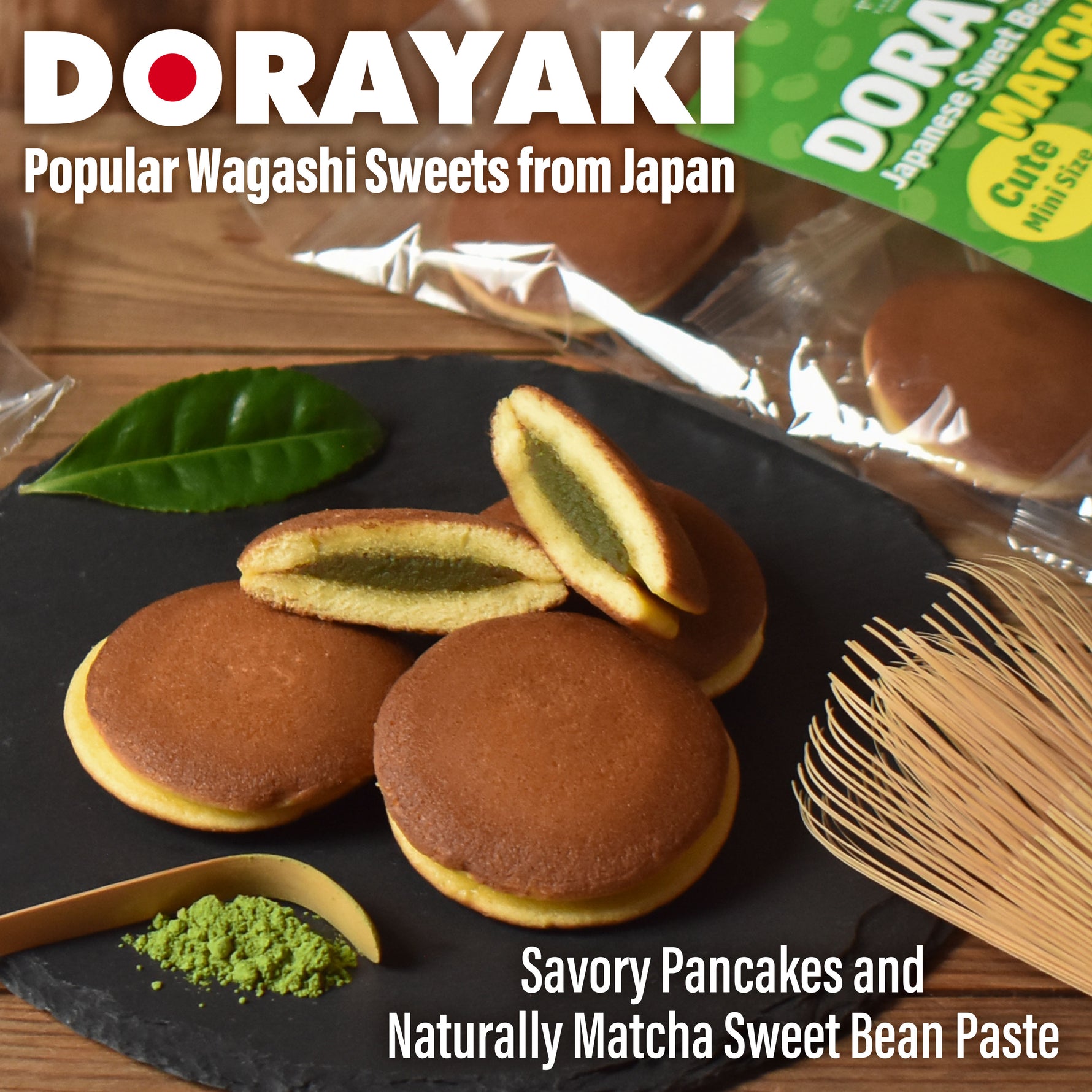 Dorayaki (Matcha Flavor) 184g(6.49oz) - YAMASAN KYOTOUJI