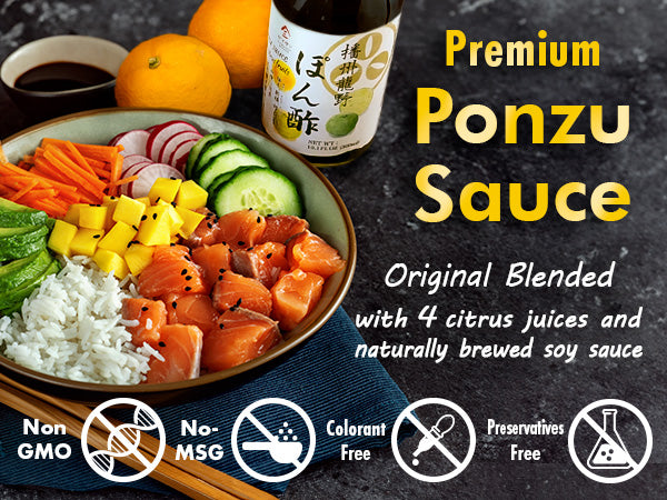 Ponzu Sauce (yuzu blend) Dressing Japanese Handmade?No chemical seasonings Non-GMO? Natural brewing 300ml(10.14floz)