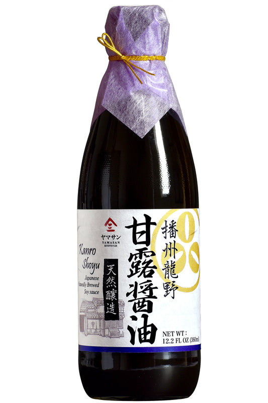 Soy Sauce Double Brewed Vintage 1000 Days Aged, Japanese Artisanal Handmade, Naturally Brewed, No Additives, Non-GMO, Made in Japan(360ml)