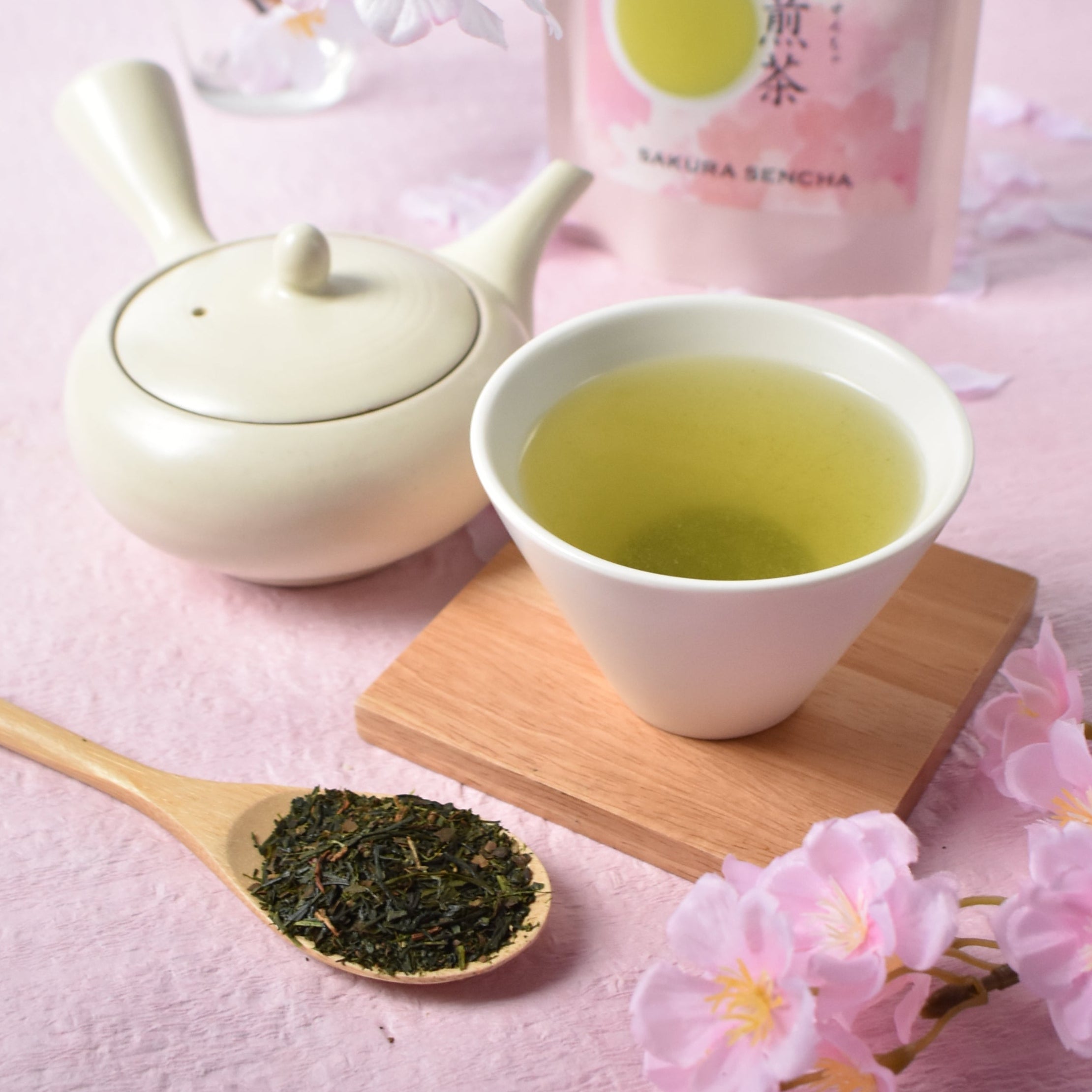 花茶 Sakura Sencha Floral Green Tea with Sakura petals 80g(2.82oz