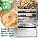 Low sodium Reduced sodium lower salt miso paste Japanese sesoning Ingredients Nutrition Facts