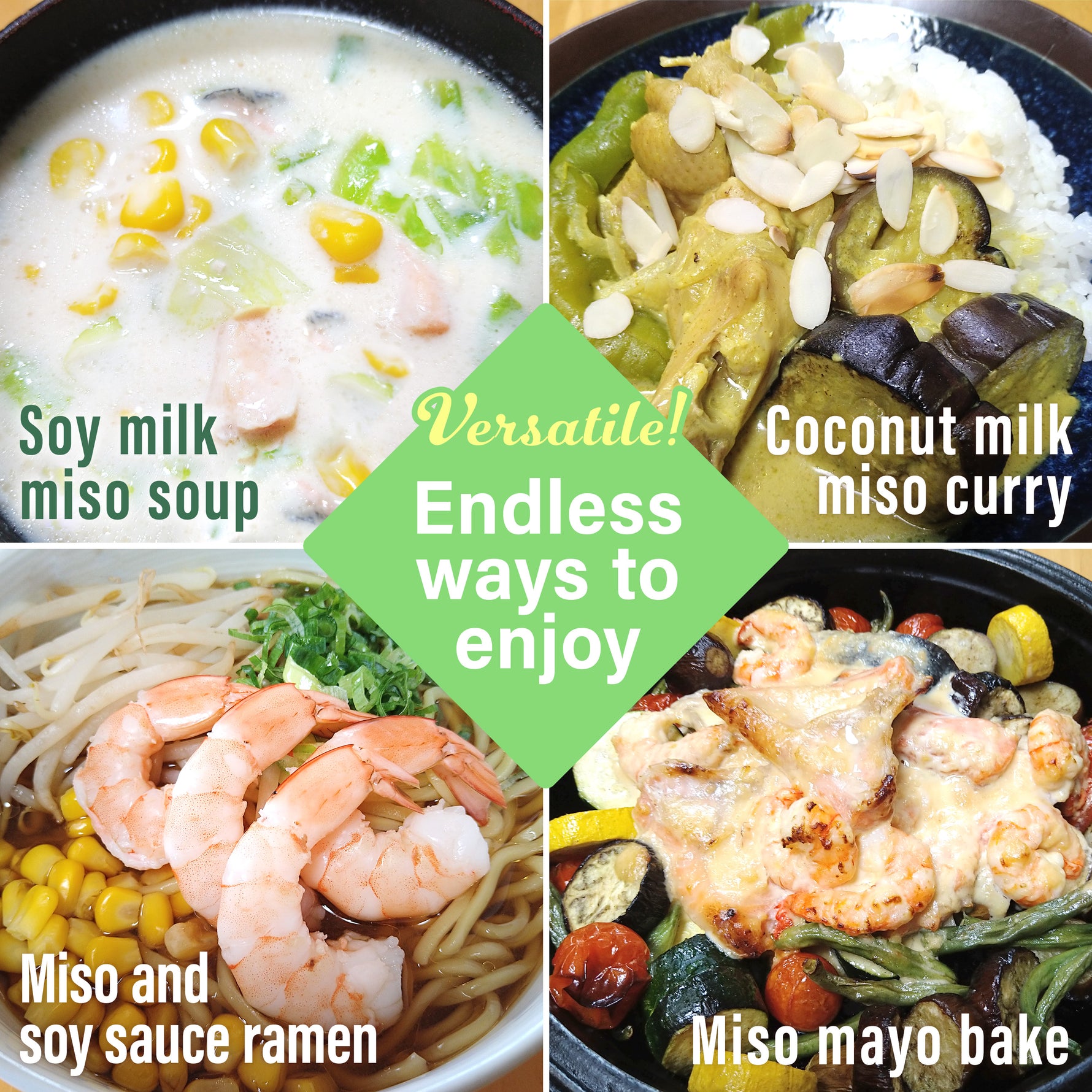 Low-Sodium Miso Recipes: Miso Soup, Coconut Milk Curry, and Ramen