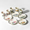 Manyo Wildflower （万葉草花） Set – Authentic Japanese Tea Cups＆Plates YAMASAN KYOTOUJI