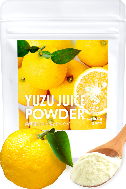 Yuzu Juice Powder 50g- Refreshing Yuzu Aroma,Toppings for Cooking, Made in Japan,Sold by Japanese company