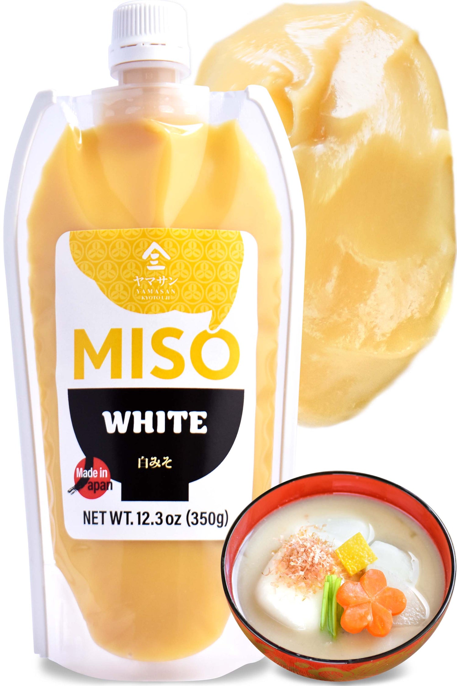 White Miso Paste with Malted Rice 350g(12.35oz) - YAMASAN KYOTOUJI