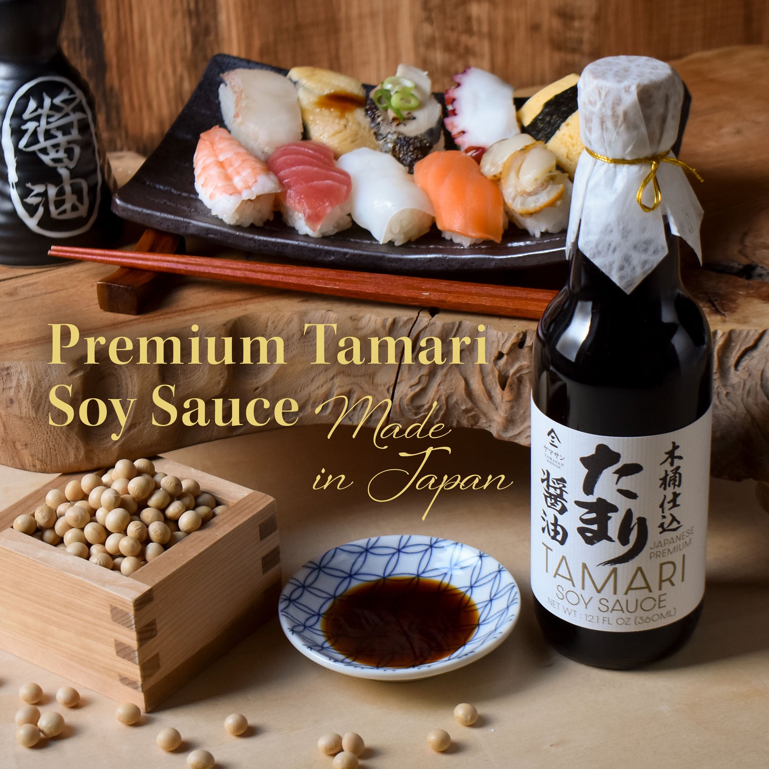 Premium Tamari Soy Sauce 360mL(12.1floz)　