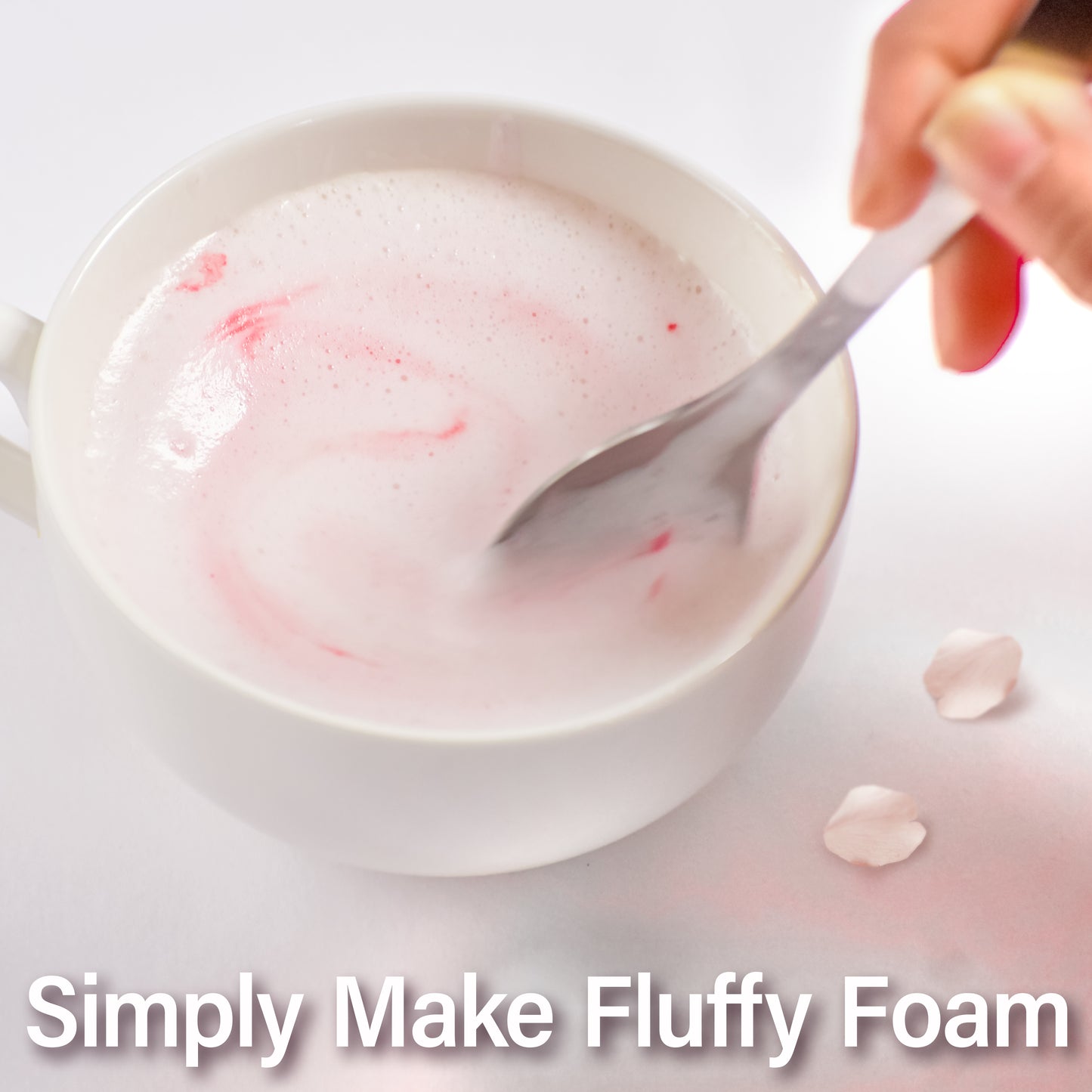 Sakura Latte -Creamy and Aromatic Foam- Using Japanese Cherry Blossom 100%, 3.5oz, Made in Japan