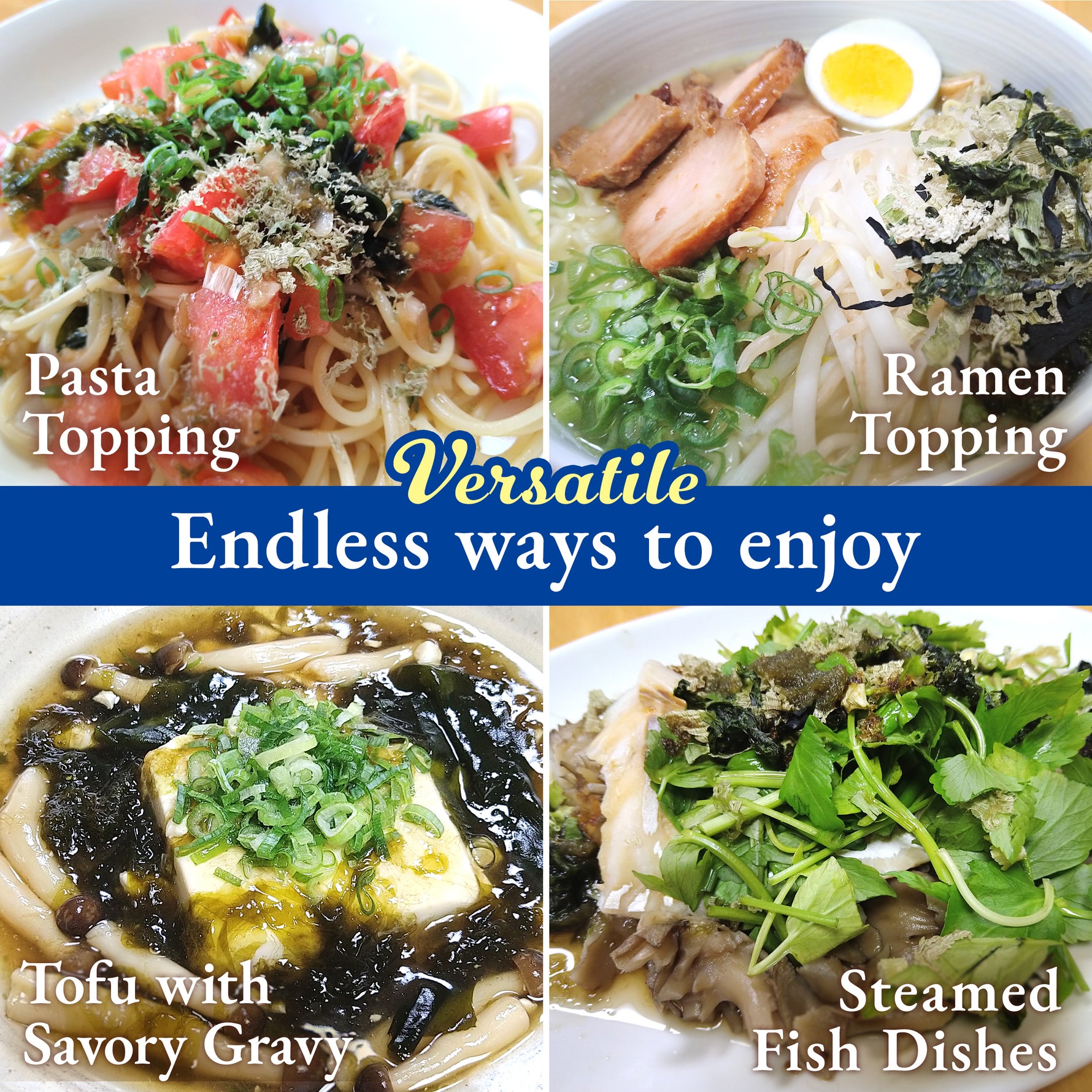 Dried Soup Toppings Recipes: Pasta, Ramen, Tofu, and Fish