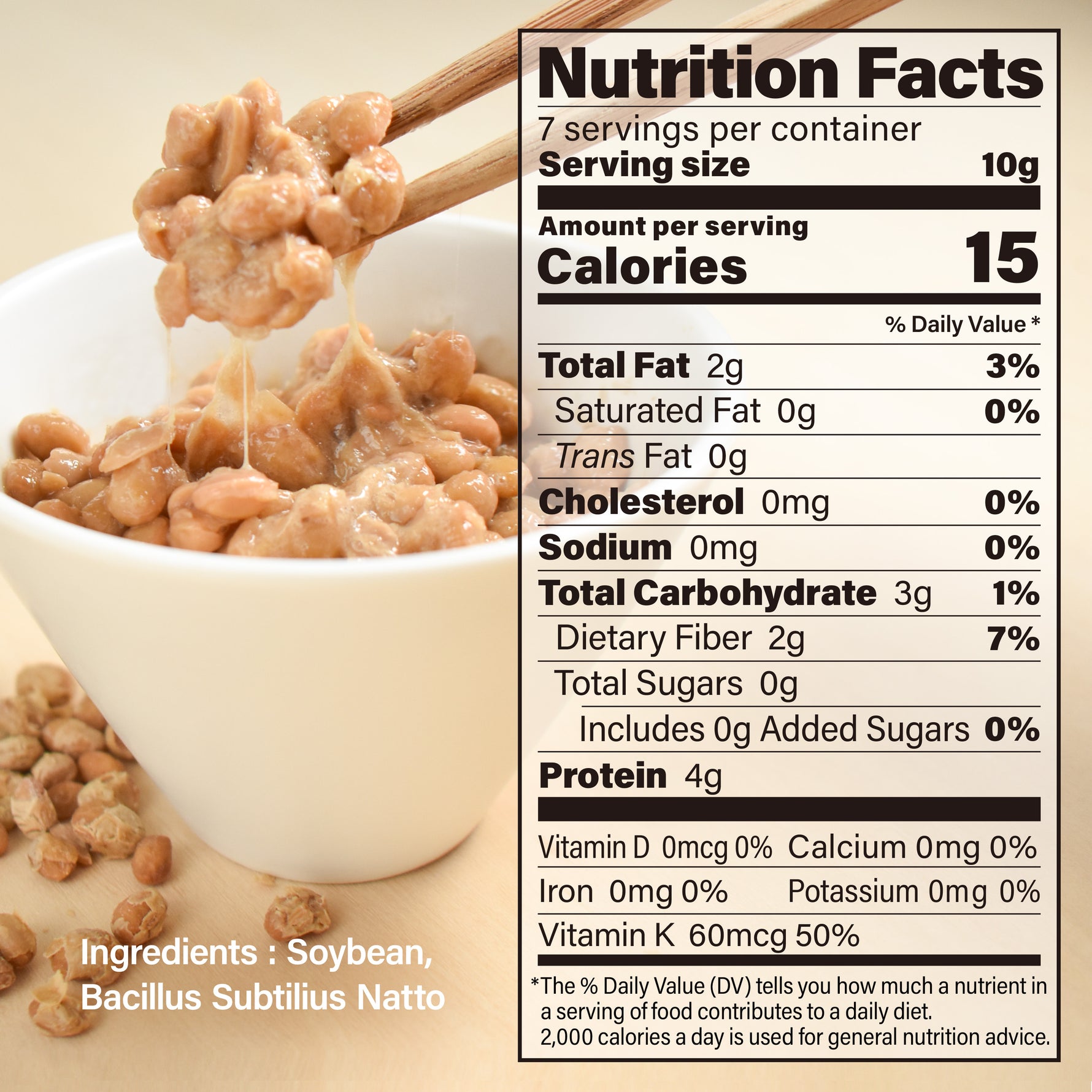 Natto Fermented Soybean 70g(2.4oz) - YAMASAN KYOTOUJI