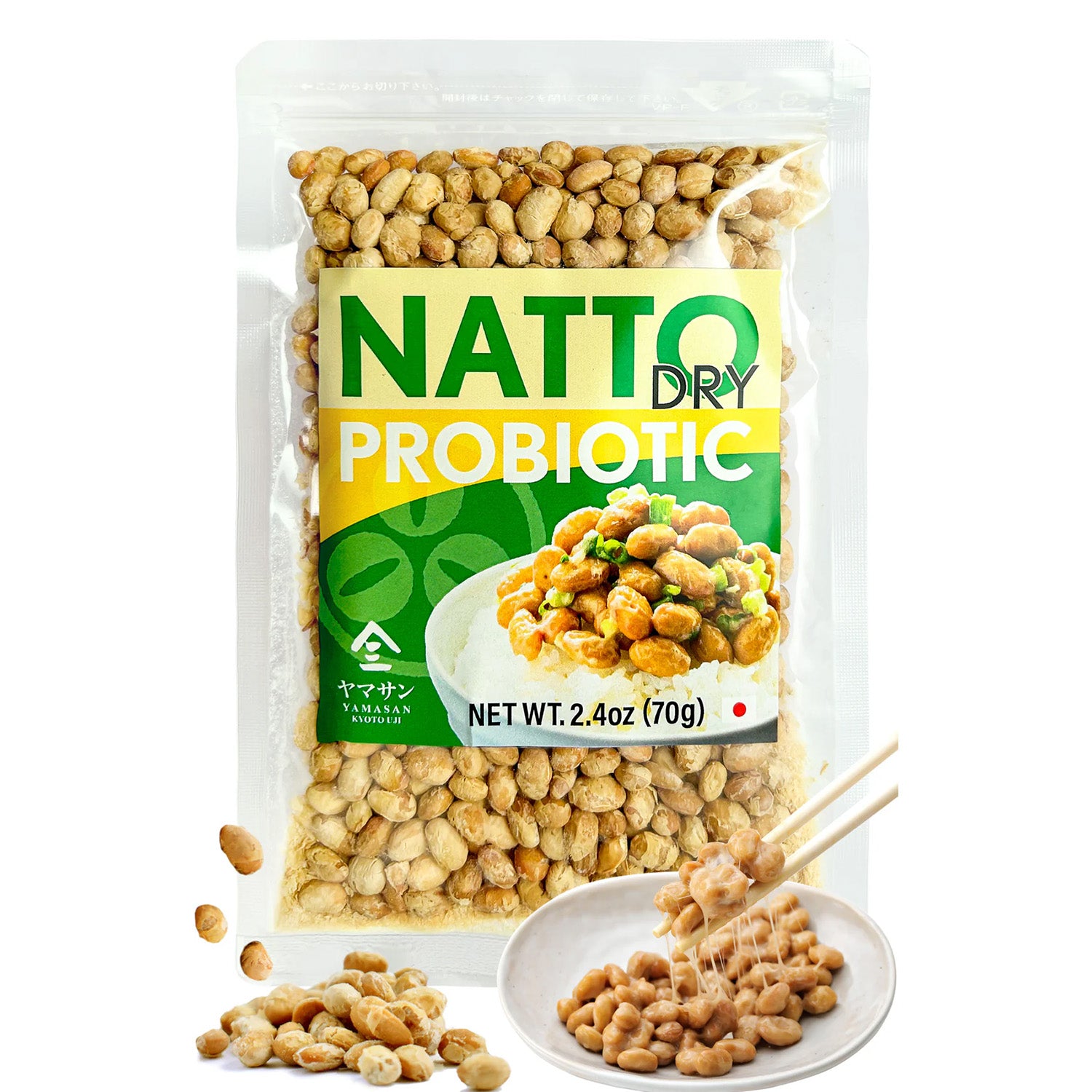 Dried Natto, Superfood Fermented Soybean 70g(2.4oz)