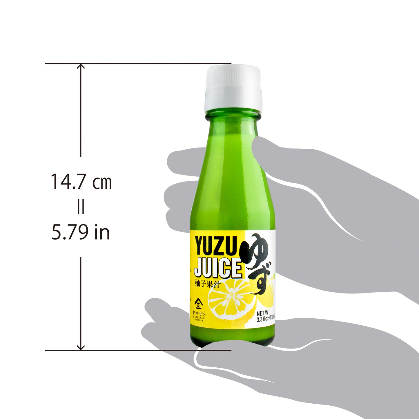 Yuzu Juice 100% Japanese Authentic, Natural Pure Flavor with No Additives, Vegan, Refreshing Aroma and Citrusy Flavor Paired with Various Dishes 3.3floz(100ml)