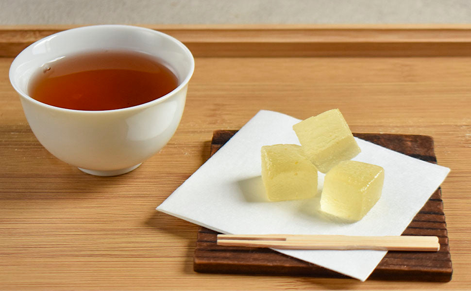 Yuzu Mochi Candy - Citrus Japanese Sweets with Aromatic Flavor of Kito Yuzu and Plant-Based Kanten Agar(300g)