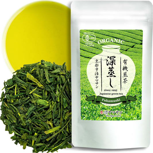 Green Tea Sencha Fukamushi - deep-steamed green tea - Japanese Organic Loose Leaf Tea, 80g