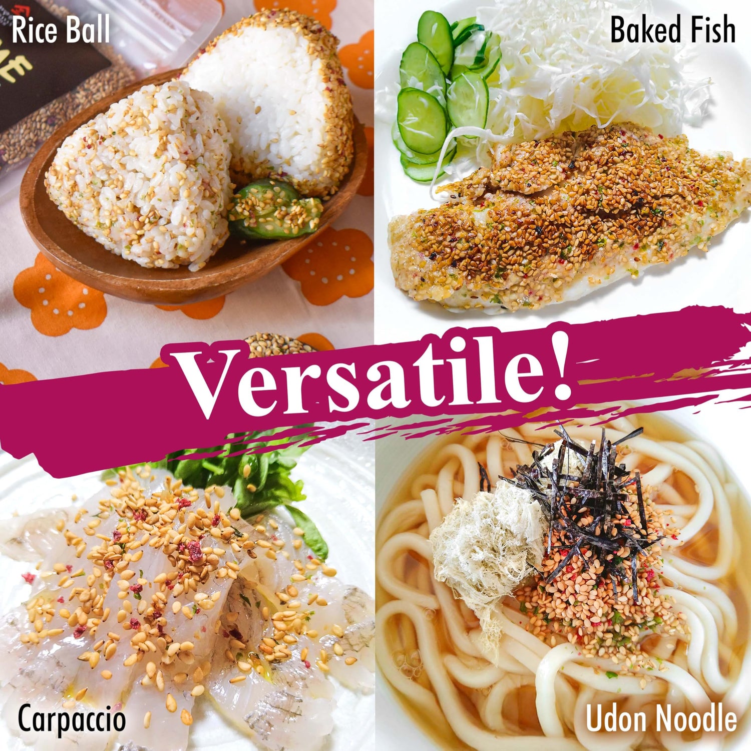 Japanese Furikake Seasoning, Umeboshi Flavor 100g (3.5oz) - YAMASAN KYOTOUJI