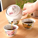 Manyo Wildflower （万葉草花） Set -Kyusu Tea Set YAMASAN KYOTOUJI