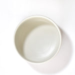 White ceramic bowl on a white background