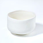 White ceramic bowl on a white background