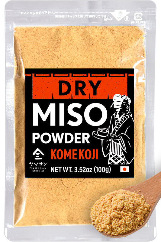 Japanese Dry Miso Seasoning, Freeze-Dried Miso Powder, No Additives, Vegan, Delicious Flavor for Various Foods, Made in Japan 100g(3.52oz)