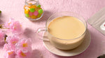 sakura cherry blossom black milk tea