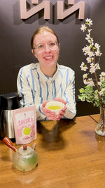 sakura cherry blossom green tea
