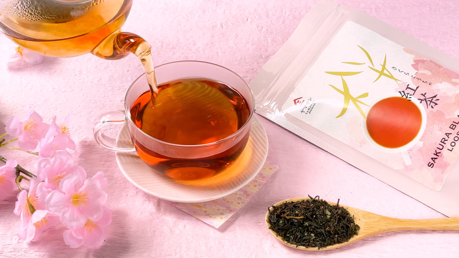 sakura cherry blossom black tea
