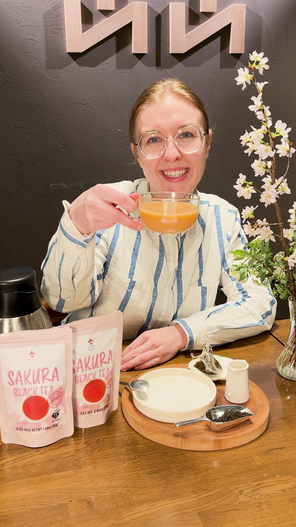 sakura cherry blossom black tea