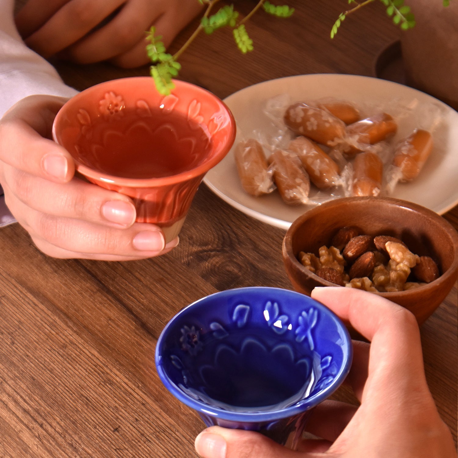 Mount Fuji Sake Cup Pair – Japanese Fujisan Ochoko Set – YAMASAN