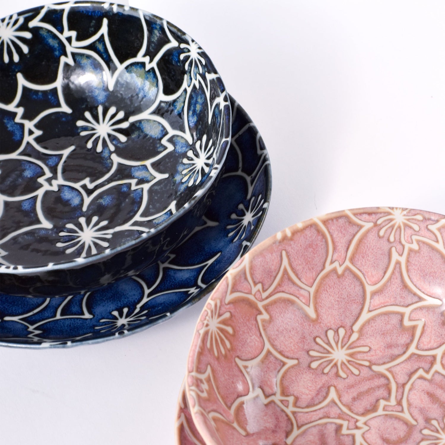Yo-hen Sakura Plate & Bowl Pair Set YAMASAN KYOTOUJI