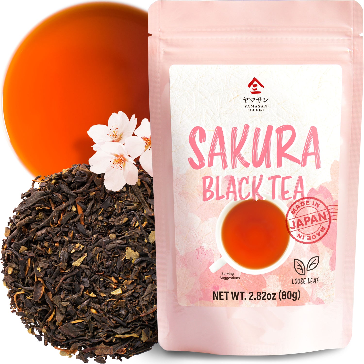 Sakura Black Tea (Loose Leaf) 80g(2.82oz) - YAMASAN KYOTOUJI
