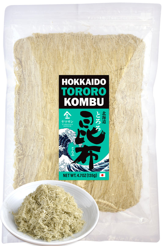 Kelp Kombu Seaweed - Japanese Foods, Seaweed Snacks, Sushi - TORORO KOMBU FLAKES- Furikake, Supefood, No Chemical Additives, 4.76oz